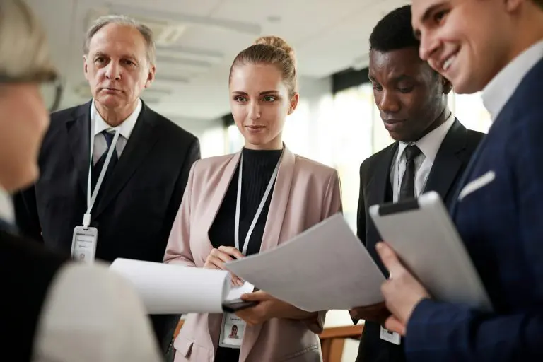 Journalists at conference